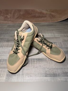 Olive Green Barefoot Sneakers Size 40 Peak Footwear
